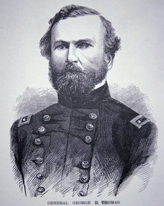 Generál George H. Thomas (1816-70) (rytina) od American School