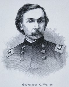 General Gouverneur Kemble Warren (1830-82) (rytina) od American School