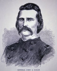 Generál John Alexander Logan (1826-86) (rytina) od American School