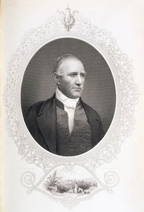 Generál Samuel Houston, z „Dějiny Spojených států“, sv. II, Charles Mackay, vyryto z daguerrotypie (rytina) od American School