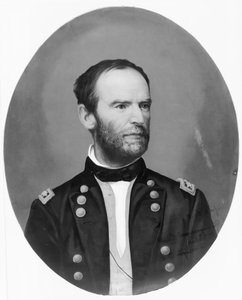Generál William Sherman, kolem roku 1865 (rytina) od American School