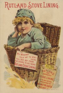 Dívka sedící v košíku od American School