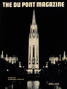 Golden Gate International Exposition, přední strana časopisu DuPont Magazine, duben 1939 od American School