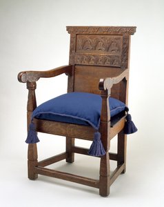 Great Chair, Essex County, Massachusetts, 1640-85 (bílý dub) od American School