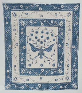 Great Seal of United States Quilt od Susan Strong, Maryland nebo Ohio, c.1830 od American School