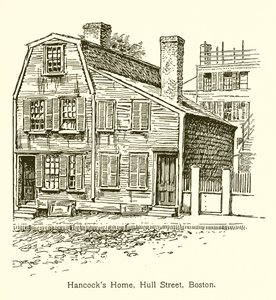 Hancocks Home, Hull Street, Boston od American School