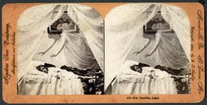 Její anděl strážný, (stereograf) od American School