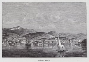 Hobart Town (rytina) od American School