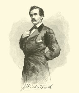 J Wilkes Booth, duben 1865 od American School