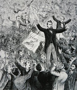 James G. Blaine (1830-93) (rytina) od American School