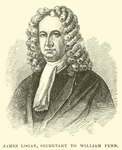 James Logan, tajemník Williama Penna (rytina) od American School