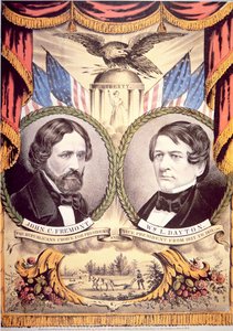 Plakát republikánské strany Johna Charlese Fremonta od American School