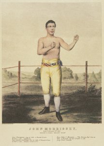 John Morrissey, ze současného tisku (barevné lito) od American School