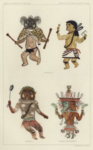 Kawikoli, Ciwikoli, Tacab (Naactadji) (barevná litografie) od American School