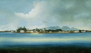Lahina, Maui, Havajské ostrovy (olej na plátně) od American School