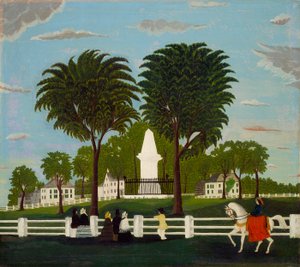 Bitevní památník v Lexingtonu, kolem roku 1830 od American School