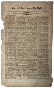 Svoboda projevu a tisku, leden 1799 od American School