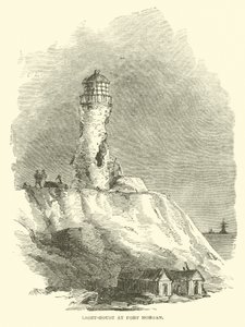 Maják ve Fort Morgan, srpen 1864 od American School