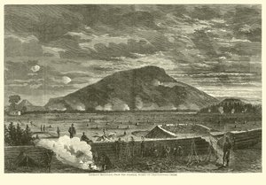 Lookout Mountain, z federálních děl na Chattanooga Creek, listopad 1863 od American School