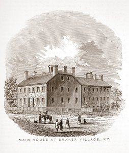 Hlavní dům v Shaker Village, KY od American School