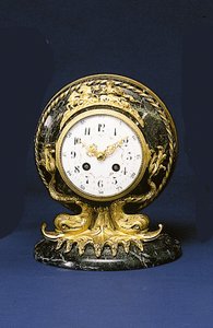 Mantelové hodiny prodávané společností Black, Starr & Frost, kolem 1875-1900 od American School