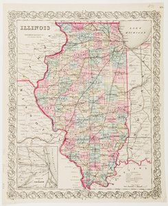 Mapa Illinois od American School
