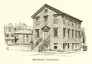 Městský dům v Marbleheadu (rytina) od American School