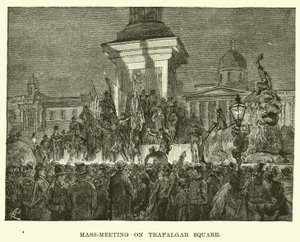 Hromadné setkání na Trafalgar Square od American School