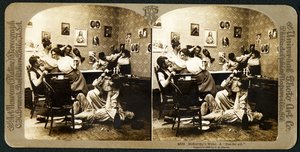 McCarthys Wake (část 3), 1899 (stereograf) od American School