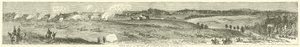 Mine Run, centrum pozice Konfederace, listopad 1863 od American School