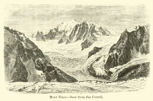 Mont Blanc, při pohledu z Courtilu od American School
