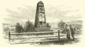 Památník na bitevním poli Groveton, srpen 1862 od American School