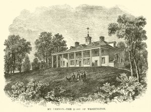Mount Vernon, Washingtonův domov (rytina) od American School