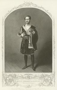 Pan G V Brooke jako Hamlet, dějství III, scéna II od American School