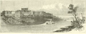 Nashville z protějšího břehu Cumberland, prosinec 1864