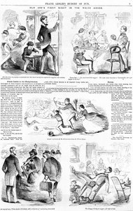 Starý Abes První noc v Bílém domě, kolem roku 1860 od American School