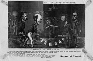 Stará volitelná franšíza, co je na kartách? : pozor na listopad!, c. 1868 od American School