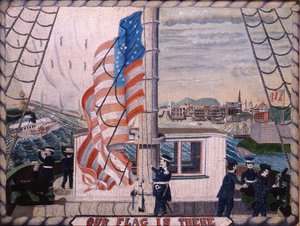 Naše vlajka je tam: Fort McHenry, Baltimore, 1850-1900 od American School