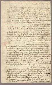 Strana 1, Dopis Abigail Adamsové Johnu Adamsovi, 31. března – 5. dubna 1776 (inkoust na papíře) od American School