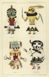 Pautiwa, Cipikne, Hakto, Caiastacana (barevná litografie) od American School