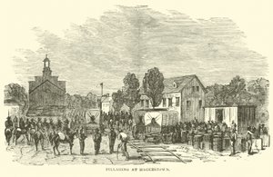 Drancování v Hagerstown, červenec 1864 od American School