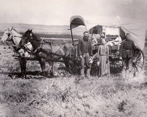 Pioneer rodina v Loup Valley, Nebraska od American School