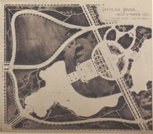 Plán zimní zahrady Douglas Park od American School