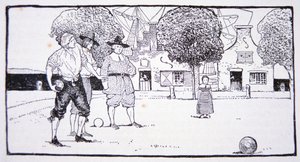 Hrací mísy v Novém Amsterdamu v 17. století (litho) od American School