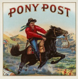 Pony Post - Cigar Label od American School