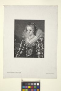 Portrét Jacquelin De Cordes (inkoust) od American School