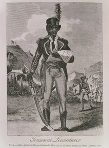Portrét Francoise Dominique Toussaint-Louverture (asi 1743-1803) (rytina) od American School