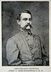 Portrét generálporučíka Johna Breckinridge (litho) od American School