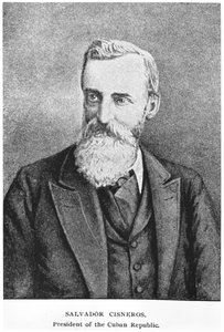 Portrét Salvadora Cisnerose Betancourta (1828-1914) z knihy Murata Halsteada Příběh Kuby, vydané v roce 1898. od American School