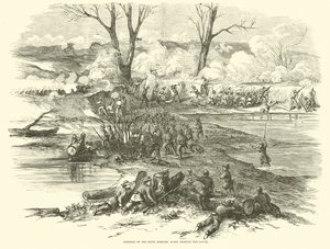 Pozice šesté Missouri po překročení Bayou, prosinec 1862 od American School